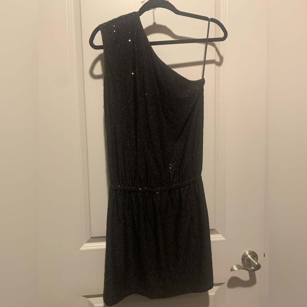 Black sequin dress by Tibi